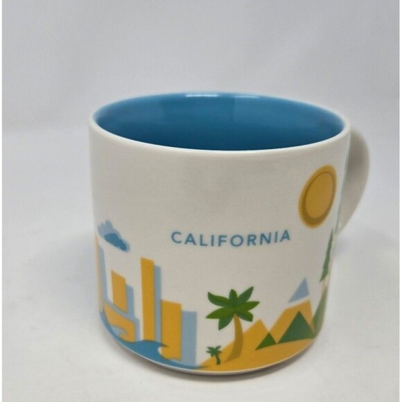 STARBUCKS YOU ARE HERE CALIFORNIA COFFEE MUG CUP RETIRED 2012 COLLECTIBLE TRAVEL - Picture 2 of 11